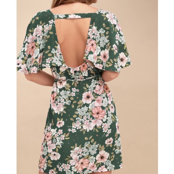 🛑SOLD🛑 Last M/L❣️NEW Open Back Ruffled Floral Dress - Picture 2 of 6